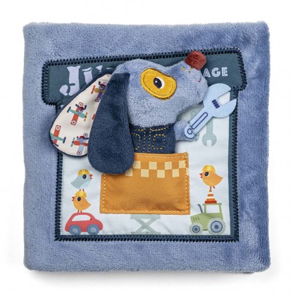 Развивающая мягкая книга Lilliputiens Гараж Собачки Жюля (83585)