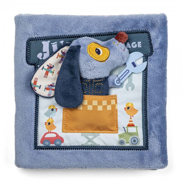 Развивающая мягкая книга Lilliputiens Гараж Собачки Жюля (83585)