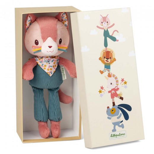 М'яка іграшка в подарунковій коробці Lilliputiens Котик Жанетт (83626)