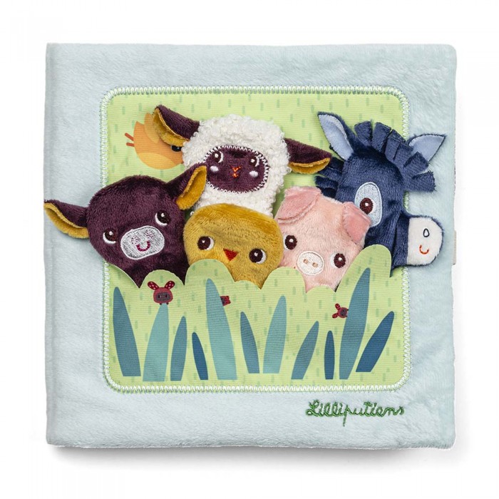 Розвиваюча м'яка книга Lilliputiens Немовлята тварин на фермі (83856)