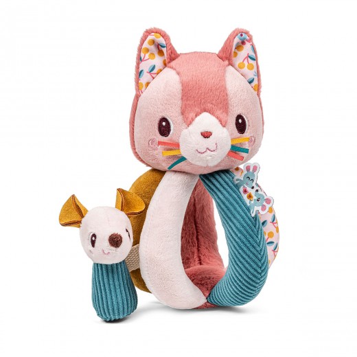 Брязкальце з ручками Lilliputiens Котик Жанетт (83617)