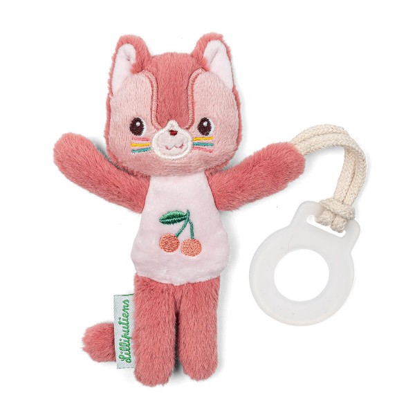 Тримач для пустушки Lilliputiens Котик Жанетт (світиться в темряві) (83592)