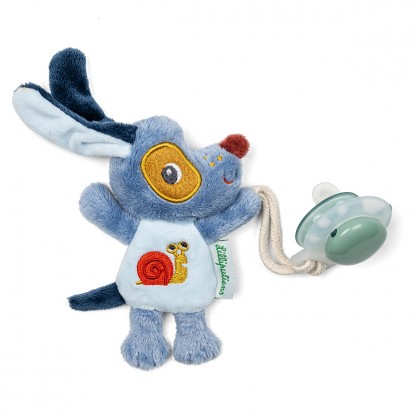 Держатель для пустышки Lilliputiens Собачка Жюль (светится в темноте) (83593)