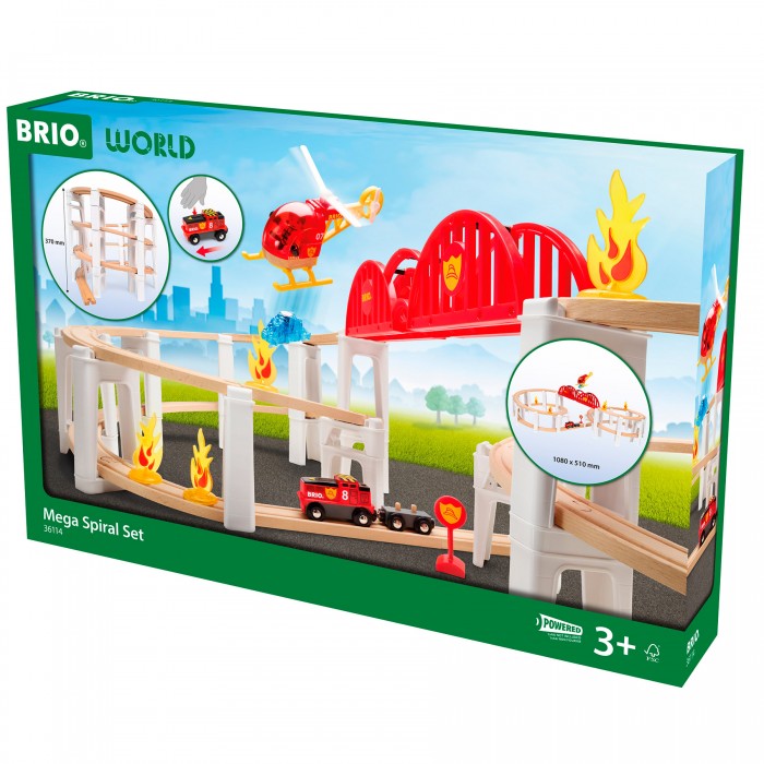 Набір розширення залізниці BRIO Mega Spiral Set (36114)