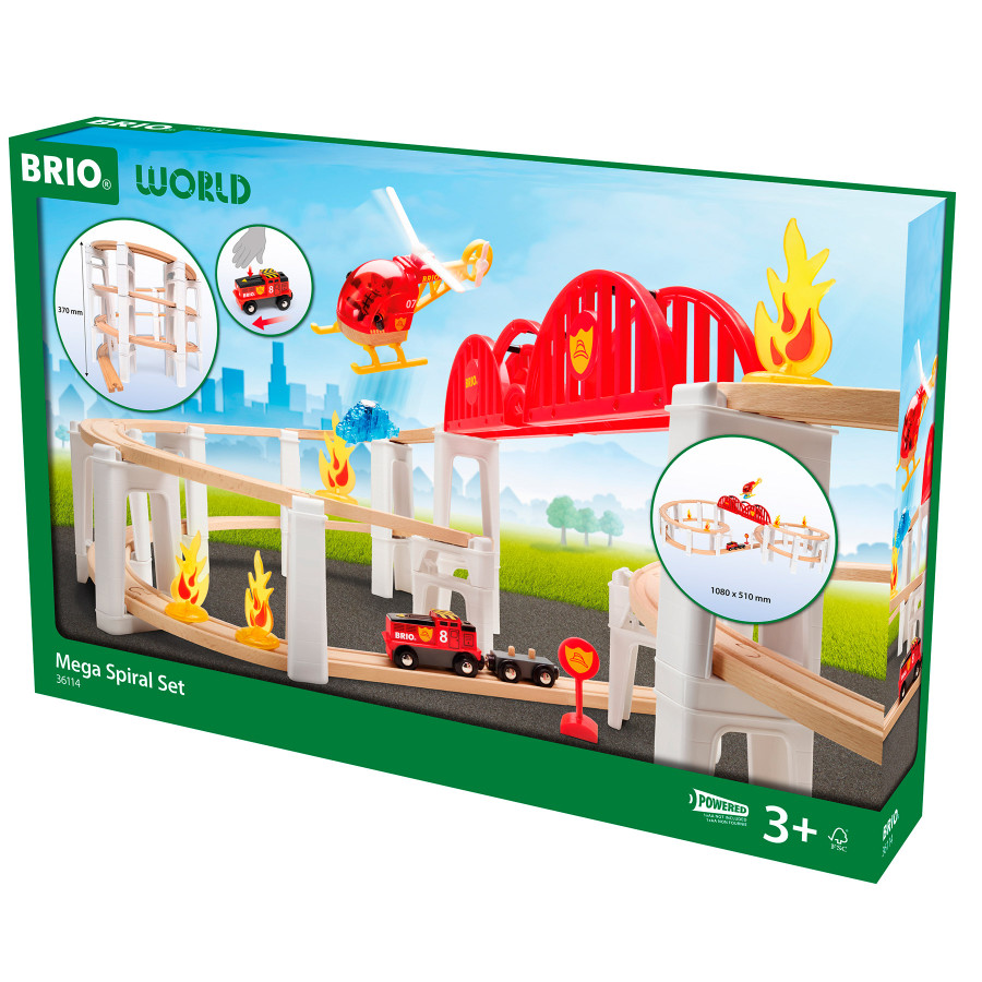 Набор расширения BRIO Mega Spiral 36114 для строительства новых маршрутов железной дороги