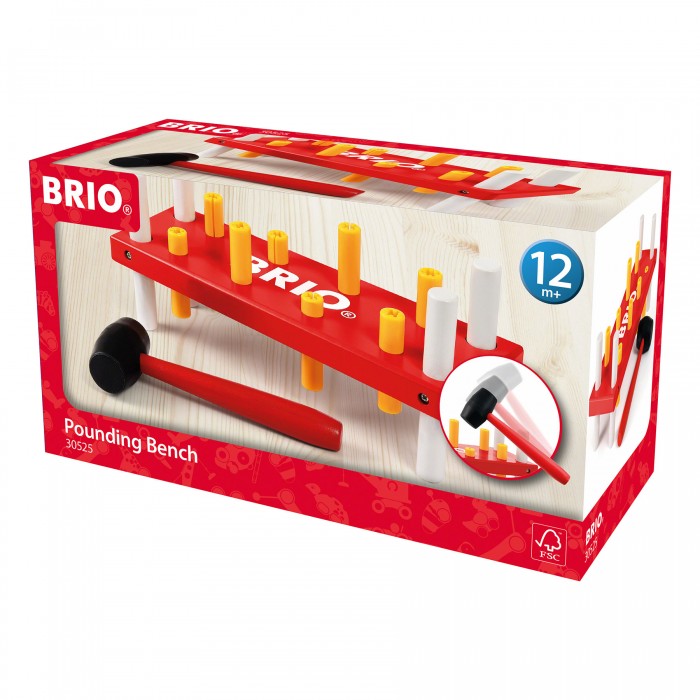 Іграшка-забивалка BRIO червона (30525)