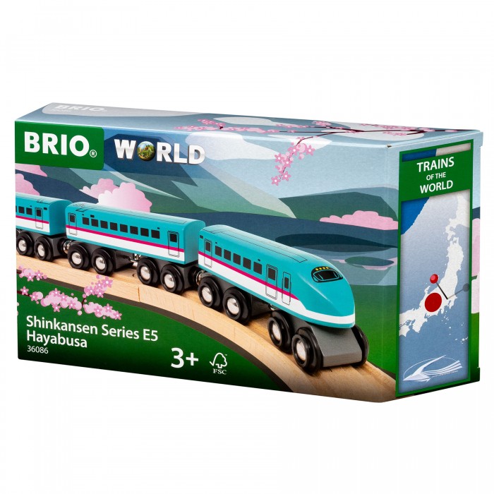 Поїзд для залізниці BRIO Shinkansen Hayabusa (36086)