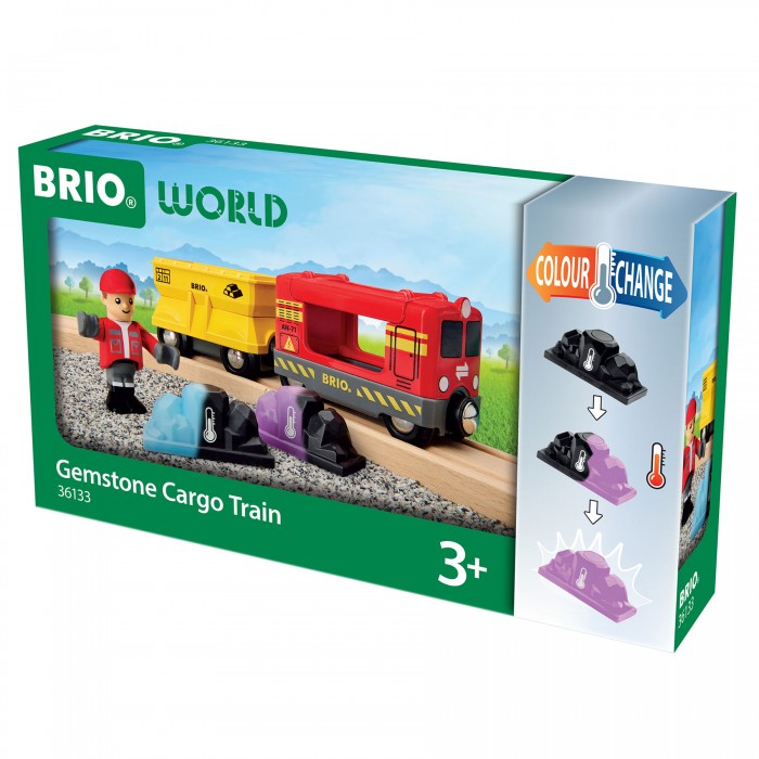 Вантажний потяг BRIO з дорогоцінним камінням (36133)