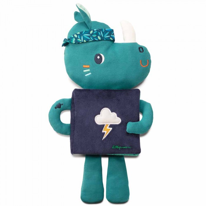 Мягкая книга Lilliputiens Носорог Мариус (светится в темноте)