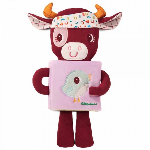 М'яка книга Lilliputiens Корівка Розалі (світиться у темряві) 