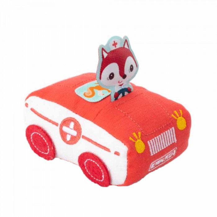 Инерционная текстильная машинка Lilliputiens Лисичка Алиса