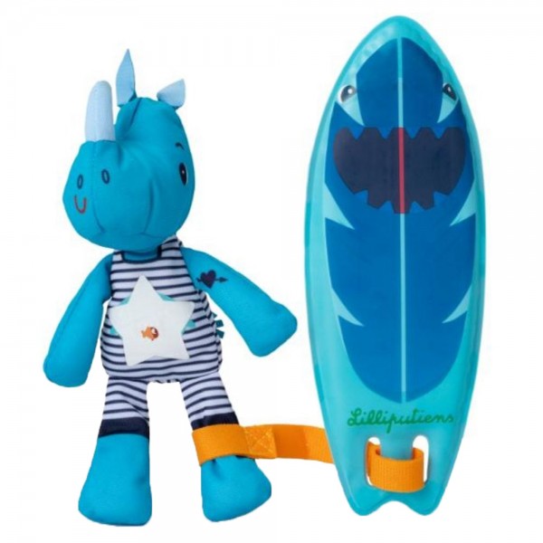 Игрушка для ванной Lilliputiens Серфер Носорог Мариус