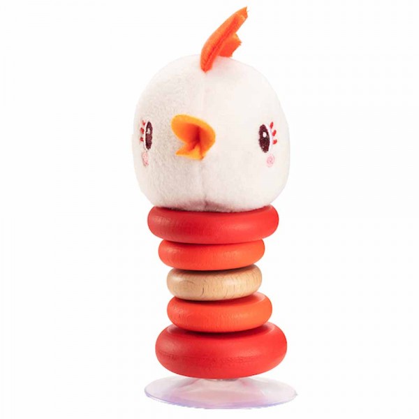 Погремушка на присоске Lilliputiens Курочка Полетт Погремушка на присоске Lilliputiens Курочка Полетт