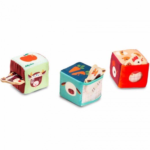 Набір м'яких кубиків Lilliputiens Ферма