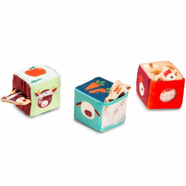 Набор мягких кубиков Lilliputiens Ферма