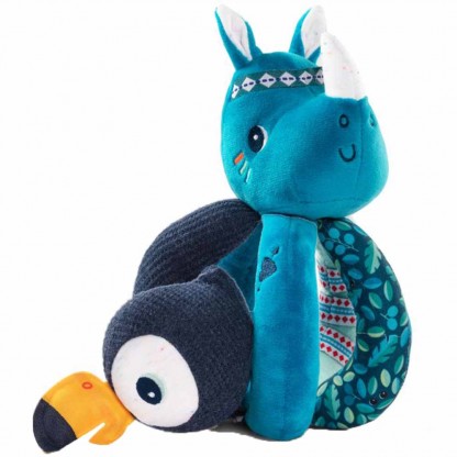 Погремушка с ручками Lilliputiens Носорог Мариус 