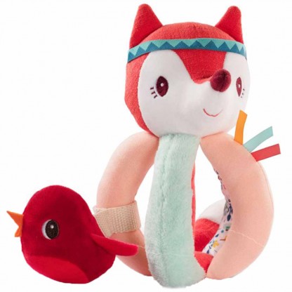 Погремушка с ручками Lilliputiens Лисичка Алиса