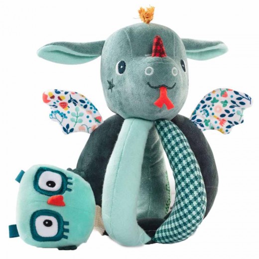 Погремушка с ручками Lilliputiens Дракончик Джо