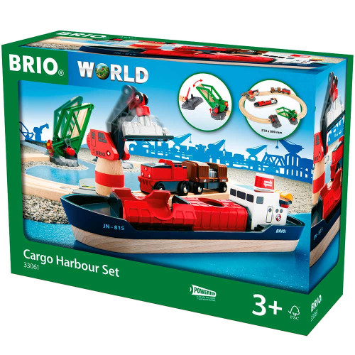 Дитяча залізниця BRIO Порт з паромом (33061)