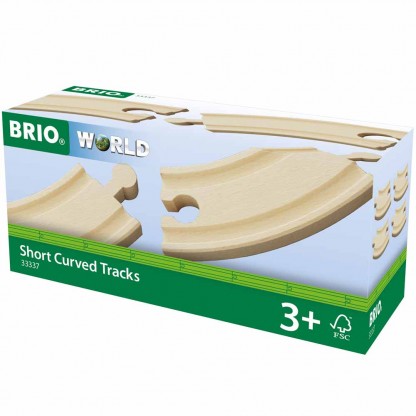 Рейки для залізниці BRIO радіальні 90 мм (33337)