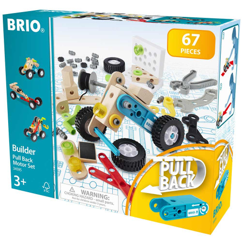 Конструктор BRIO Builder з інерційним двигуном 67 ел.