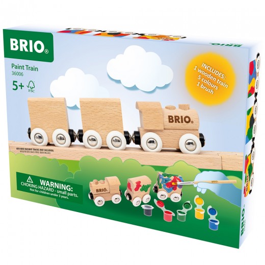 Набор BRIO Раскрась поезд сам