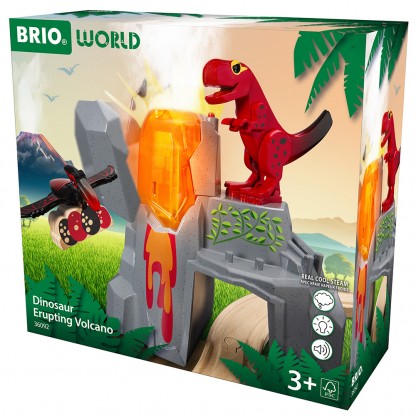 Вулкан з парою для залізниці BRIO Динозаври
