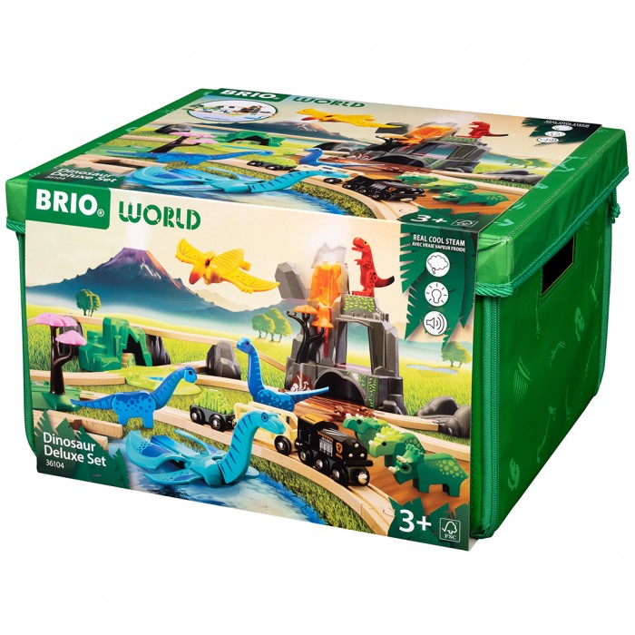 Дитяча залізниця BRIO Deluxe Динозаври 36104