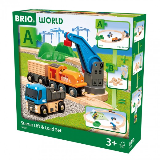 Детская железная дорога BRIO Стартовый набор с погрузочным пунктом