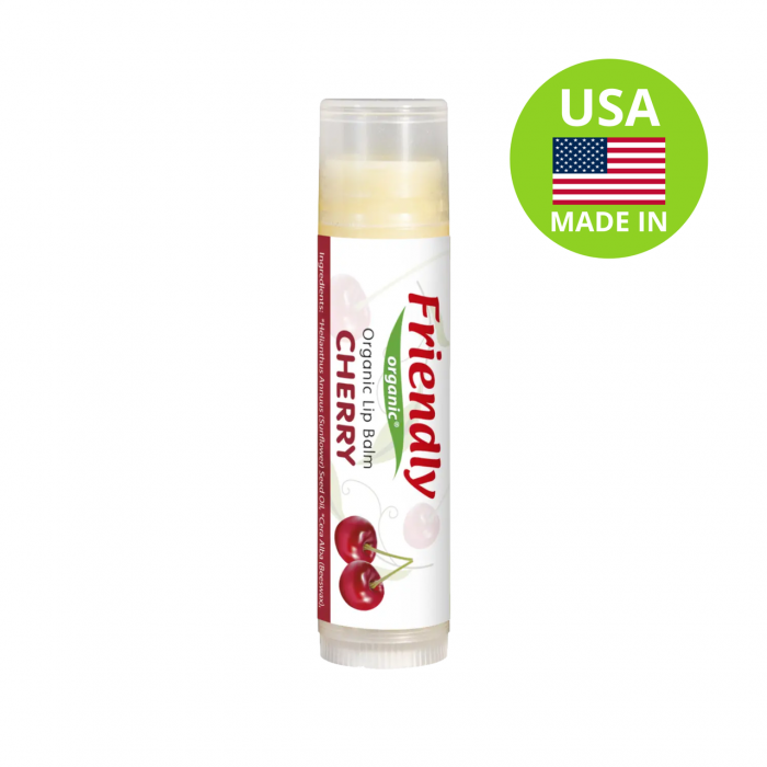 Бальзам для губ органічний Friendly Organic, вішня.