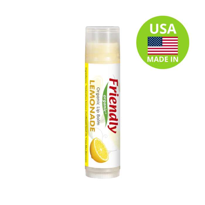 Органічний бальзам для губ FRIENDLY ORGANIC, лимонад
