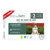 Органічні дитячі підгузки Eco by Naty, розмір 2 (3-6 кг) 33 шт. Органічні дитячі підгузки Eco by Naty, розмір 2 (3-6 кг) 33 шт.
