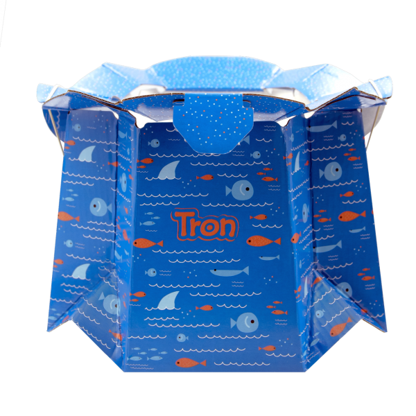 Одноразовый биоразлагаемый детский горшок TRON синий