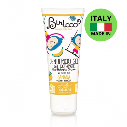 Детская органическая зубная паста Officina Naturae с банановым вкусом