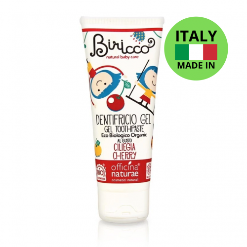 Детская органическая зубная паста с вишневым вкусом Officina Naturae