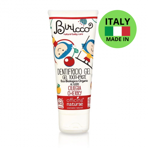 Детская органическая зубная паста с вишневым вкусом Officina Naturae Детская органическая зубная паста с вишневым вкусом Officina Naturae