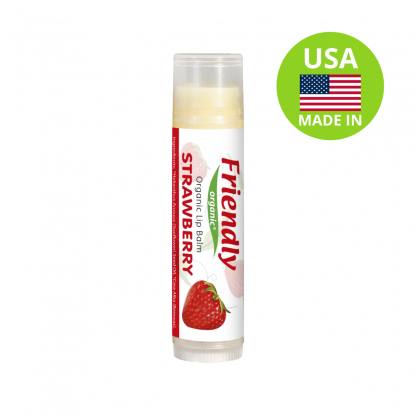 Органічний бальзам для губ Friendly Organic полуниця 4,25 гр