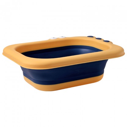 Тазик складной Крокодил блакитного кольору Babyhood BH-747BB