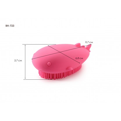 Силіконова губка Babyhood Кит, рожева Babyhood BH-723P