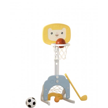 Дитячий мультифункціональний ігровий комплекс Левенятко жовтий колір Babyhood BP-109Y