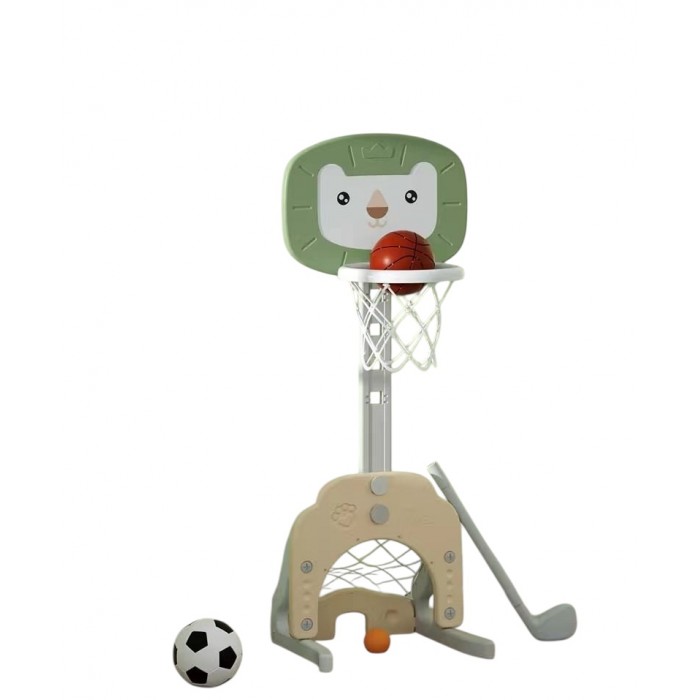 Дитячий мультифункціональний ігровий комплекс Левенятко зелений колір Babyhood BP-109G