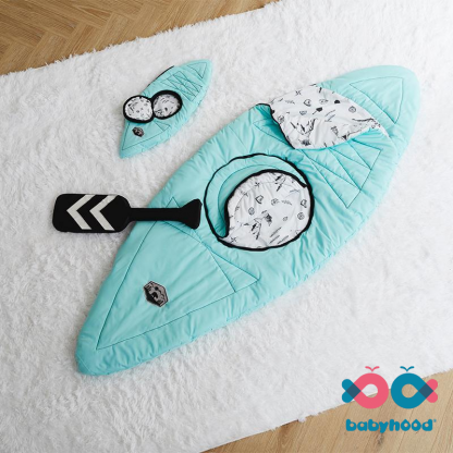 Спальний дитячий мішок Каяк блакитний колір Babyhood AS-101