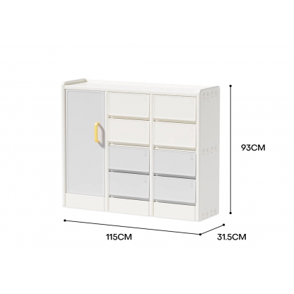 Шафка Classic сірого кольору Babyhood BP-107GrW