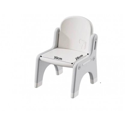 Набір дитячий стіл та стілець сірий колір Babyhood BP-110