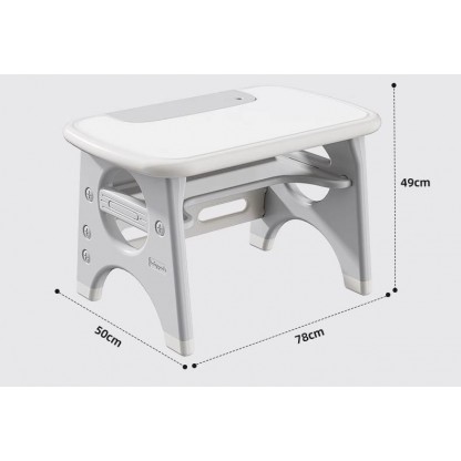 Набір дитячий стіл та стілець сірий колір Babyhood BP-110