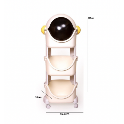 Органайзер для дитячих іграшок Космонавт на 2 секції Babyhood BP-103В
