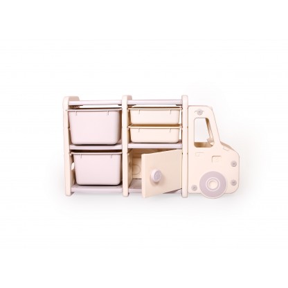 Стелаж для дитячих іграшок Машинка на 2 секції Babyhood BP-104A