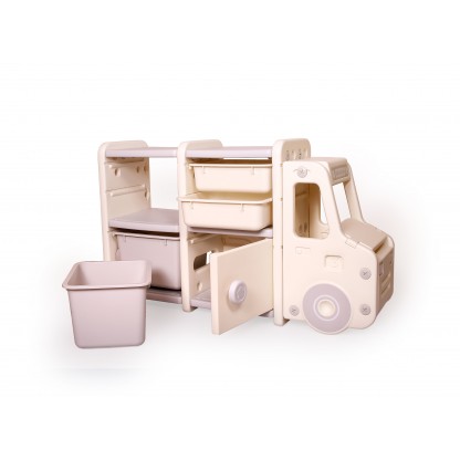 Стелаж для дитячих іграшок Машинка на 2 секції Babyhood BP-104A