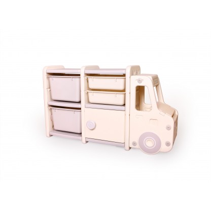 Стелаж для дитячих іграшок Машинка на 2 секції Babyhood BP-104A