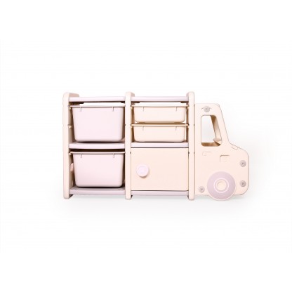 Стелаж для дитячих іграшок Машинка на 2 секції Babyhood BP-104A